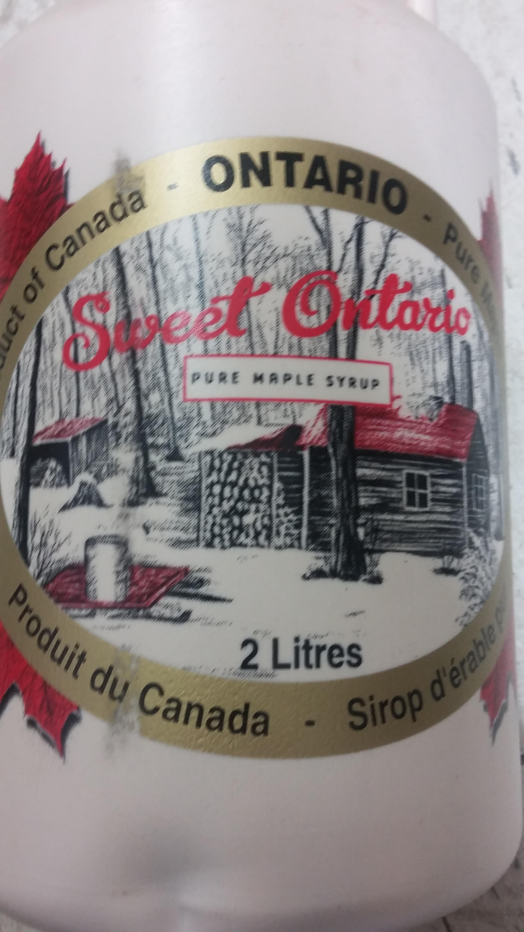Canadian amber, dark, very dark, maple syrup (2L) Prairie Foods